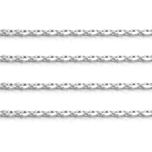Schofer Germany Sterling Silver Diamond Cut Trace Cable Chain 0.9mm -5' (60 Inch) Pack - Otto Frei