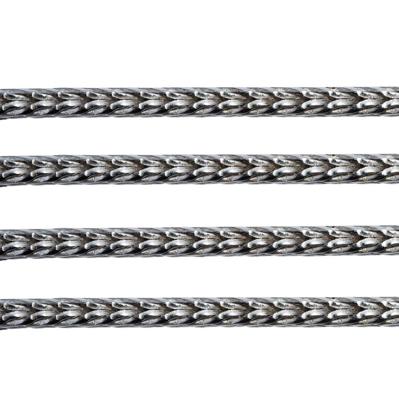 Schofer Germany Sterling Silver Foxtail Round Chain 2mm 5ft (60") Package - Otto Frei