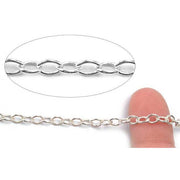 Schofer Germany Sterling Silver Trace Cable Chain 4.0mm -5' (60 Inch) Pack - Otto Frei