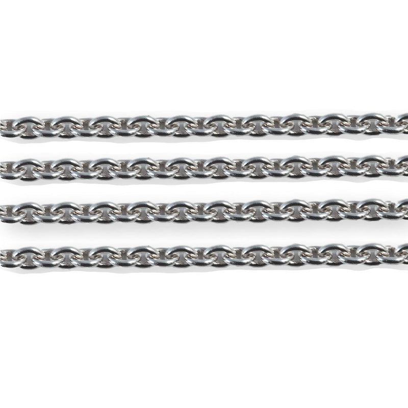 Schofer Germany Sterling Silver Trace Cable Round Chain 1.3mm-5' (60 Inch) Pack - Otto Frei