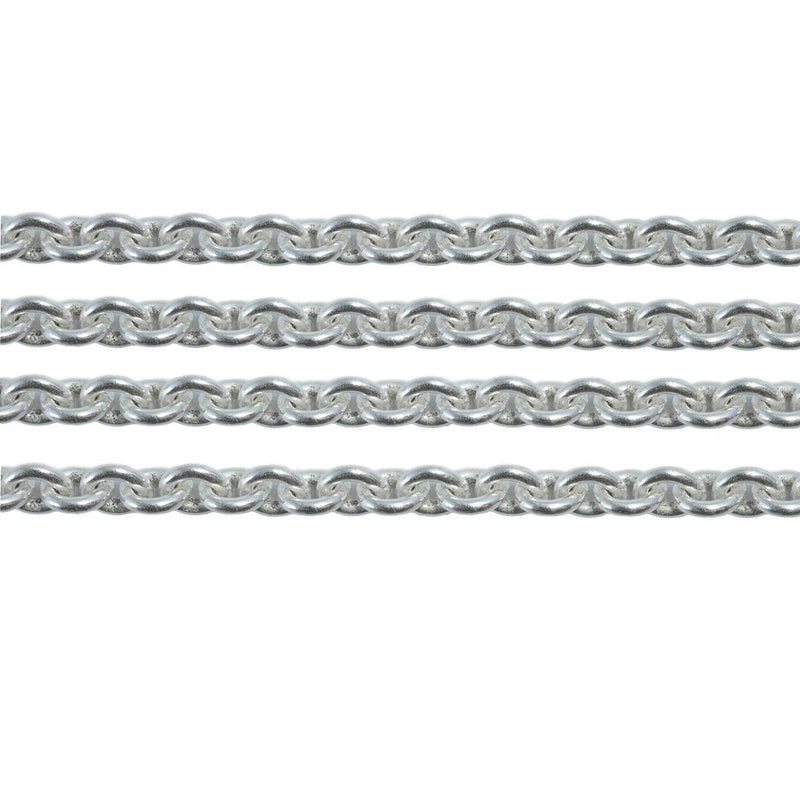 Schofer Germany Sterling Silver Trace Cable Round Chain 1.5mm-5' (60 Inch) Pack - Otto Frei