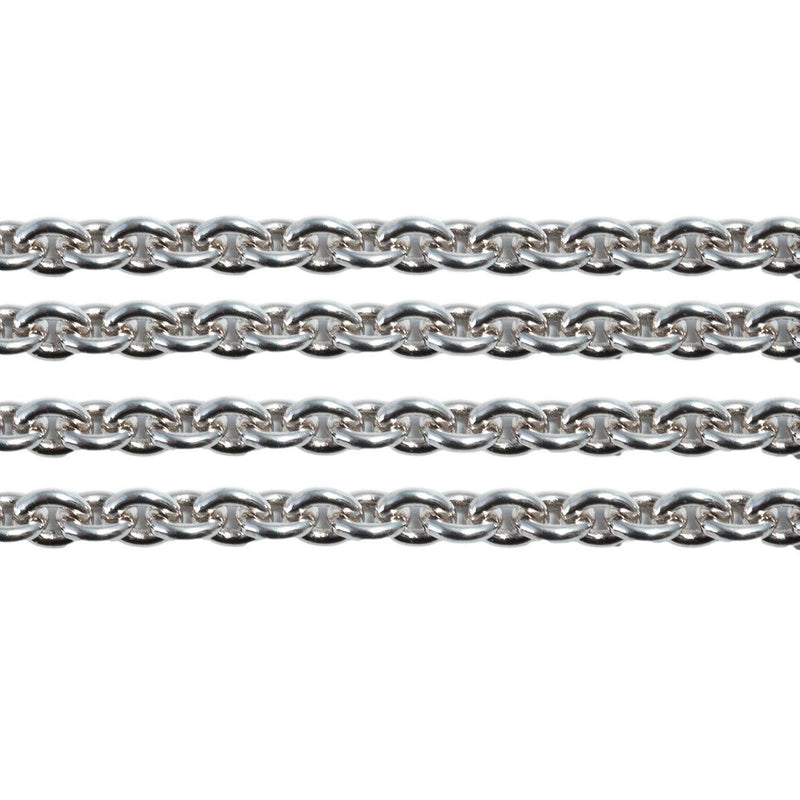 Schofer Germany Sterling Silver Trace Cable Round Chain 1.8mm-5' (60 Inch) Pack - Otto Frei