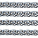 Schofer Germany Sterling Silver Wheat Profiled Wire Chain 6mm Thick 5' (60") Pack - Otto Frei