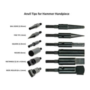 Set of 6 Anvil Points for Eurotool Hammer Handpiece (134.225) - Otto Frei