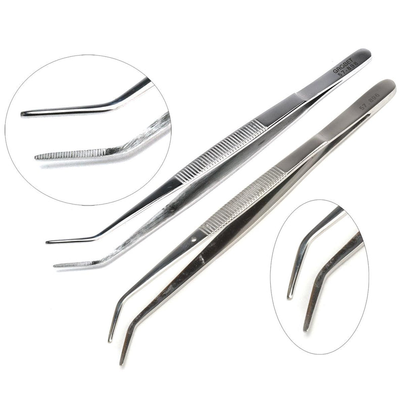 Sharp Tip Stainless Steel Tweezers-6" - Otto Frei
