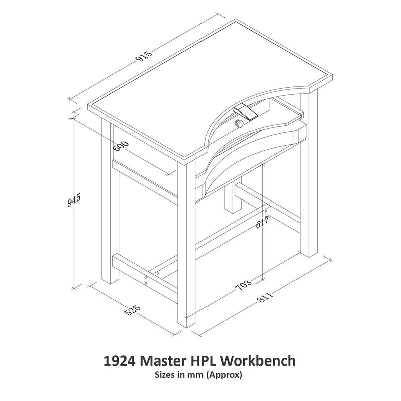 Ships Free Durston 1924 Master HPL Jewelers Workbench - Otto Frei