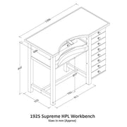 Ships Free Durston 1925 Supreme HPL Jewelers Workbench - Otto Frei