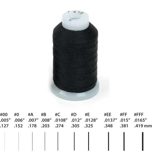 Silk Bead Cord on Spool Black - Otto Frei