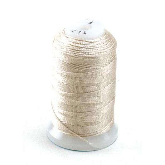 Silk Bead Cord on Spool-Ecru (111) - Otto Frei
