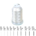 Silk Bead Cord on Spool White - Size 00