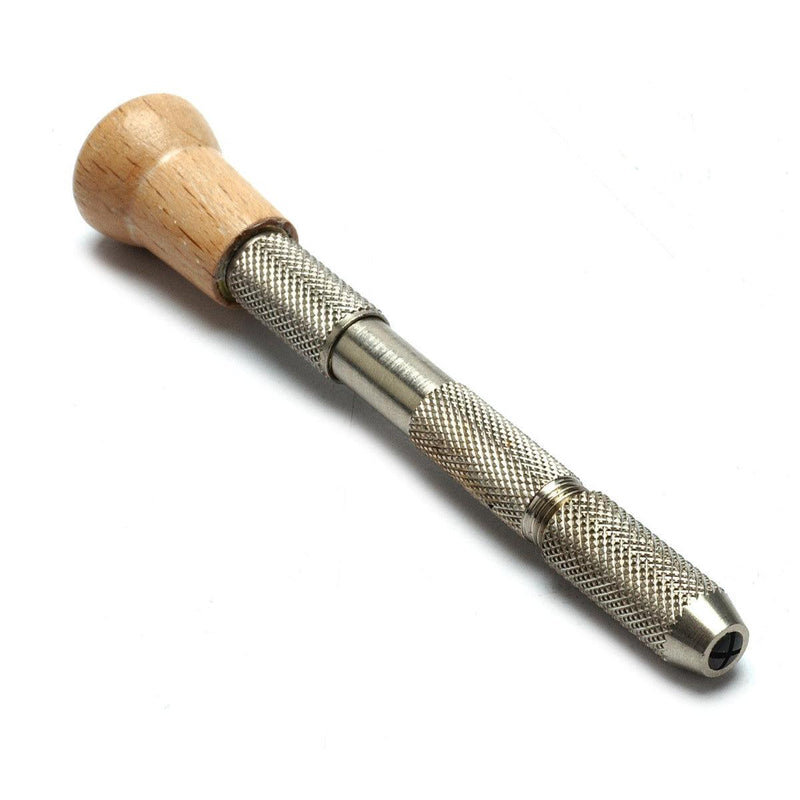 Single End Pin Vise With Wood Handle - Otto Frei