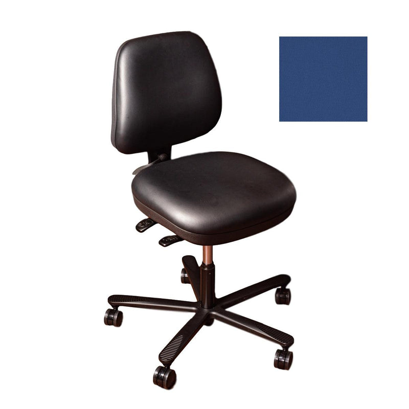 Sitmatic Deluxe Jewelers Bench Chair-Blue - Otto Frei