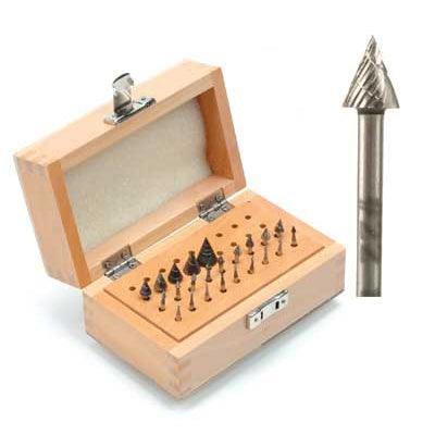 Spearhead High Speed Steel Cone Bur Master Kit of 23 Pieces - Otto Frei