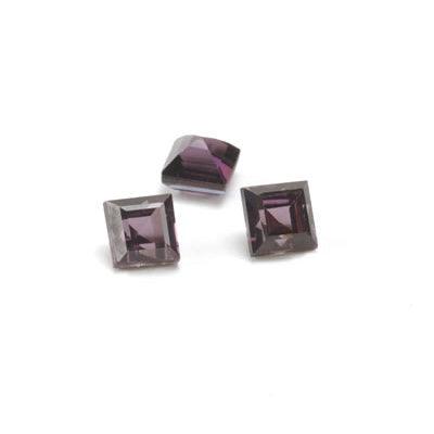 Square Faceted Imitation Amethyst - Otto Frei
