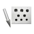 Square Swelling Bezel Block-14mm to 21mm 11 Holes 17 Degree