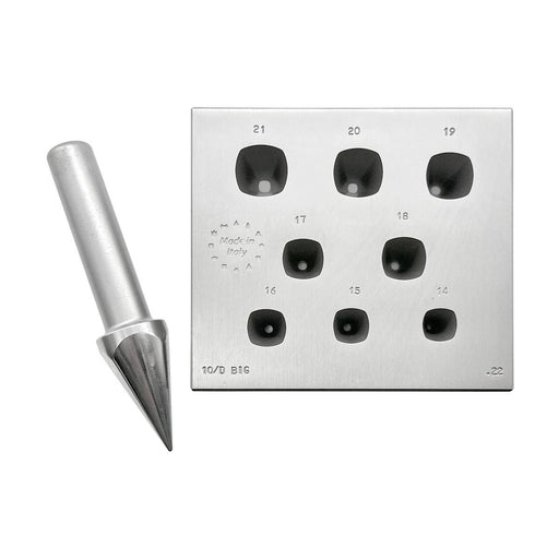 Square Swelling Bezel Block-14mm to 21mm 11 Holes 17 Degree - Otto Frei