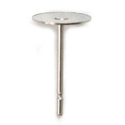 Stainless Steel Friction Earring Post with 4mm or 6mm Pad-Packs 144 - Otto Frei