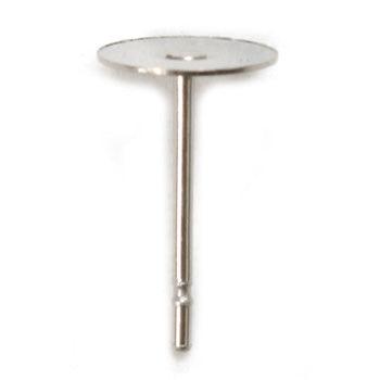 Stainless Steel Friction Earring Post with 4mm or 6mm Pad-Packs 144 - Otto Frei