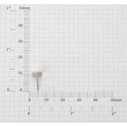 Stainless Steel Friction Earring Post with 4mm or 6mm Pad-Packs 144 - Otto Frei