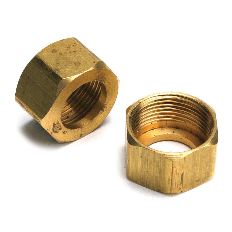 Steamaster HPJ-2S Sight Glass Brass Nuts-2 Pieces - Otto Frei