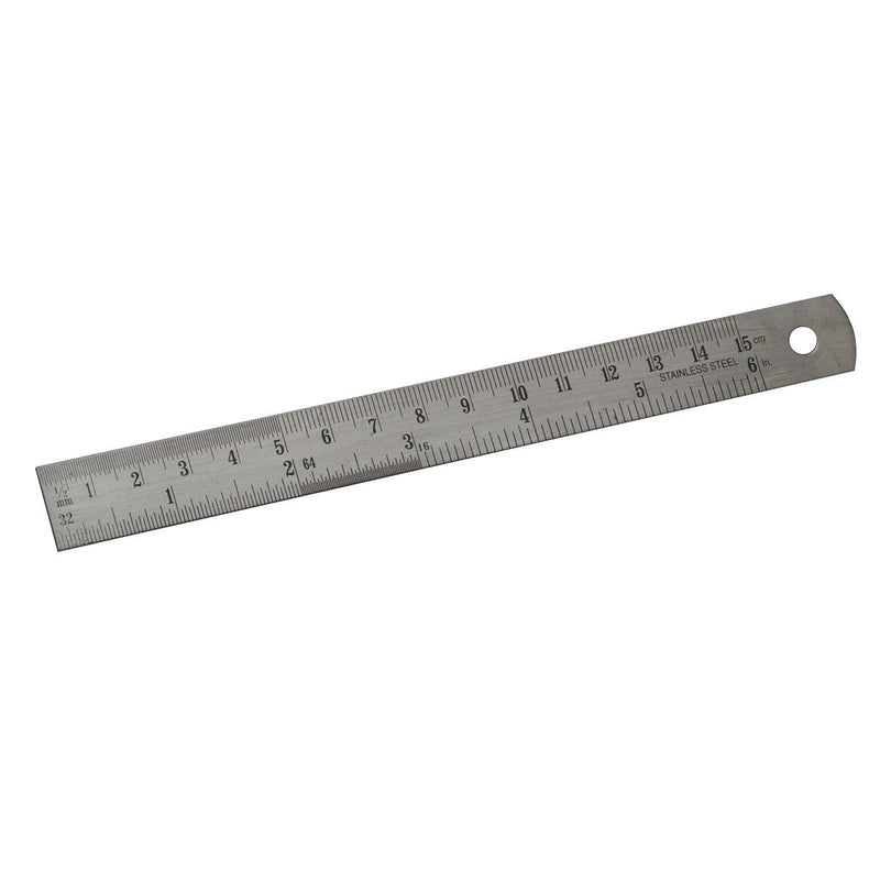 Steel 6 Inch (150mm) Ruler - Otto Frei