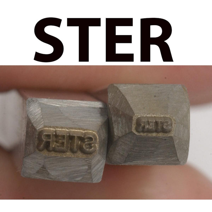 STER (Sterling) Straight Square Shank Hallmark Stamps-2 Sizes - Otto Frei
