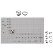 Sterling Silver .041" Threaded Earring Back - Pack of 6 - Otto Frei