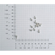 Sterling Silver 3.0mm Bead End Cap Pack of 12 - Otto Frei