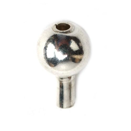 Sterling Silver 3.0mm Bead End Cap Pack of 12 - Otto Frei