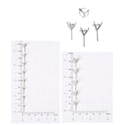 Sterling Silver 3 Prong Easy Set Earring Post - Otto Frei