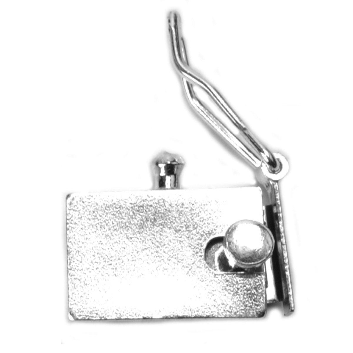 Sterling Silver Box Clasp 6.8 x 11.0mm | Fine Jewelry Finding
