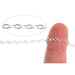 Sterling Silver & Pink Gold Filled Oval Dapped Side Chain 3.0mm x 4.0mm - 5 Ft. (60 Inch) Pack - Otto Frei