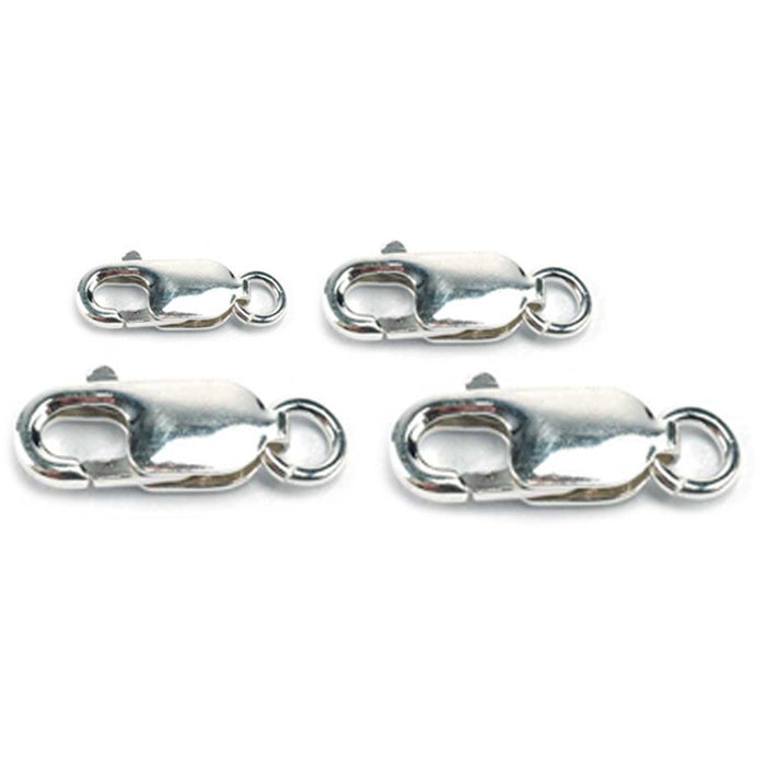 Sterling Silver & Yellow Gold Fill Rectangular Lobster Claw with Ring - Pack of 3 - Otto Frei