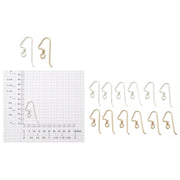 Sterling Silver & Yellow Gold Fill Shepherd Hook Angular Coil Only - Pack of 12 - Otto Frei