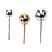 Sterling Silver & Yellow Gold Filled Ball Post Earrings-4mm 5mm & 6mm - Packs of 6 - Otto Frei