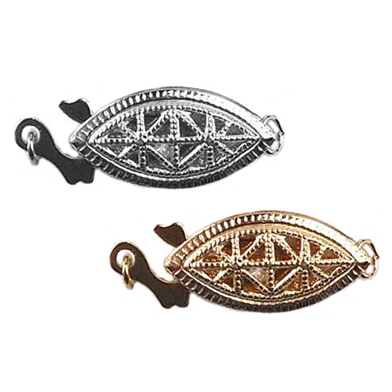 Fishhook Filigree Clasp 15mm x 8mm