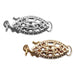 Sterling Silver & Yellow Gold Filled Filigree Clasp 6mm x 15mm-Pack of 3 - Otto Frei