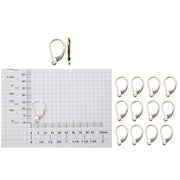 Sterling Silver & Yellow Gold Filled Lever Backs Plain with Ring - Packs of 12 - Otto Frei