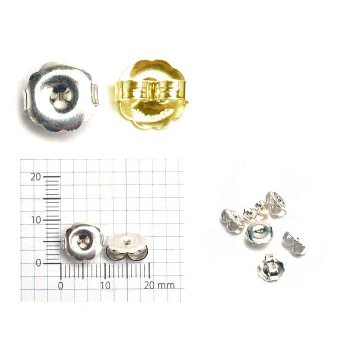 Sterling Silver & Yellow Gold Filled Monster Plain 9.6mm Friction Earr —  Otto Frei