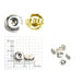 Sterling Silver & Yellow Gold Filled Monster Plain 9.6mm Friction Earring Backs - Pack of 6 - Otto Frei