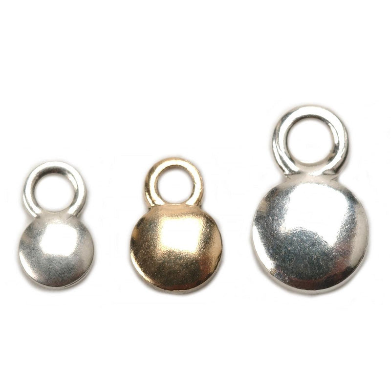 Sterling Silver & Yellow Gold Filled Pad Eyes - Packs of 12 - Otto Frei