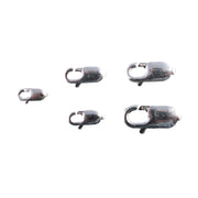 Sterling Silver & Yellow Gold Filled Rectangular Lobster Claw Clasps - Packs of 3 - Otto Frei