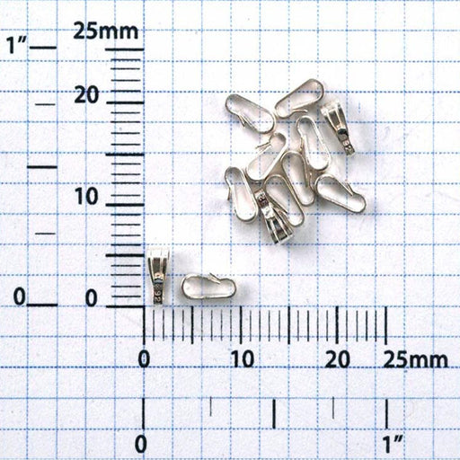 Sterling Silver & Yellow Gold Filled Snap on Bails-Packs of 12 - Otto Frei