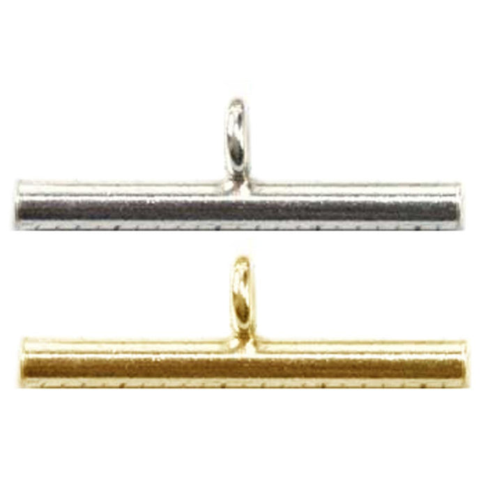 Sterling Silver & Yellow Gold Filled Toggle Bars 21.1mm x 6.7mm - Otto Frei