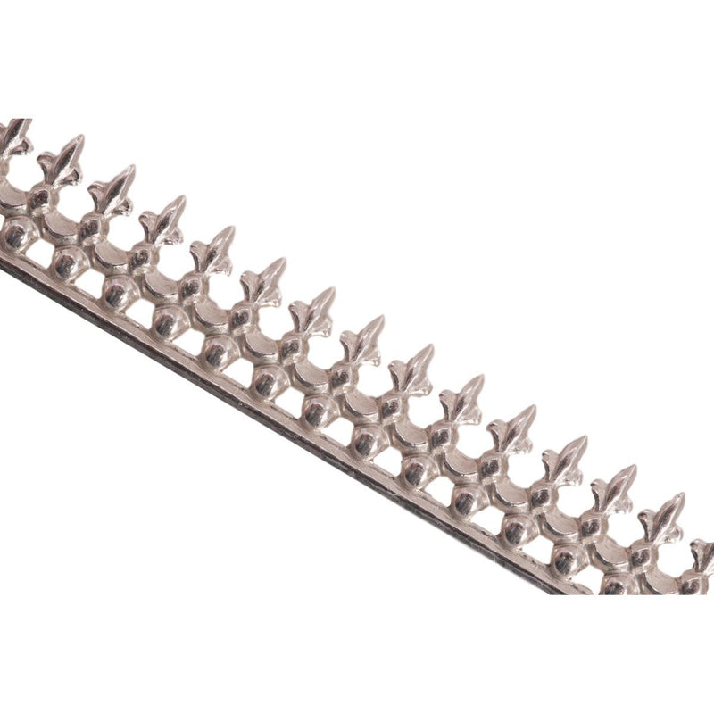 Sterling Silver Ball and Fleur Gallery Wire 7.7mm x 1.0mm 12" Lengths - Otto Frei