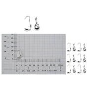 Sterling Silver Bead Tip Large Clamshell - Packs of 12 - Otto Frei