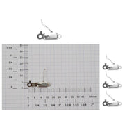 Sterling Silver Box Clasp with Safety - Otto Frei