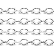 Sterling Silver Cable Chain 5.9mm-5 Ft. (60 Inch) Pack - Otto Frei