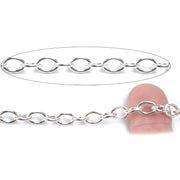 Sterling Silver Cable Chain 5.9mm-5 Ft. (60 Inch) Pack - Otto Frei