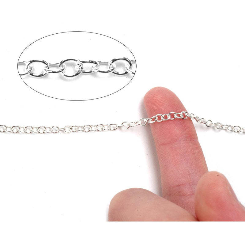 Sterling Silver Cable Open 3mm (60") Pack - Otto Frei